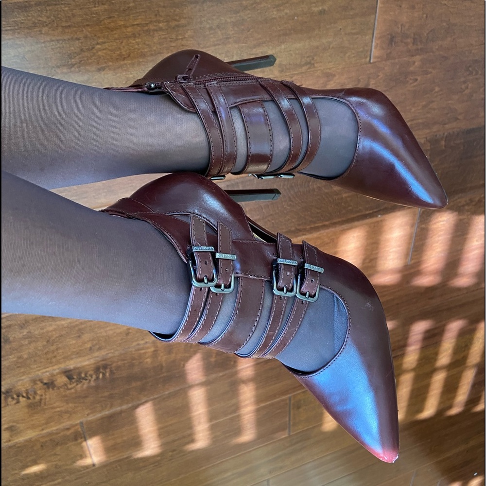 GIANNI BINI, SIZE-6.5M, Leather,COLOR-OXBLOOD (Dark burgundy), NEVER BEEN USED